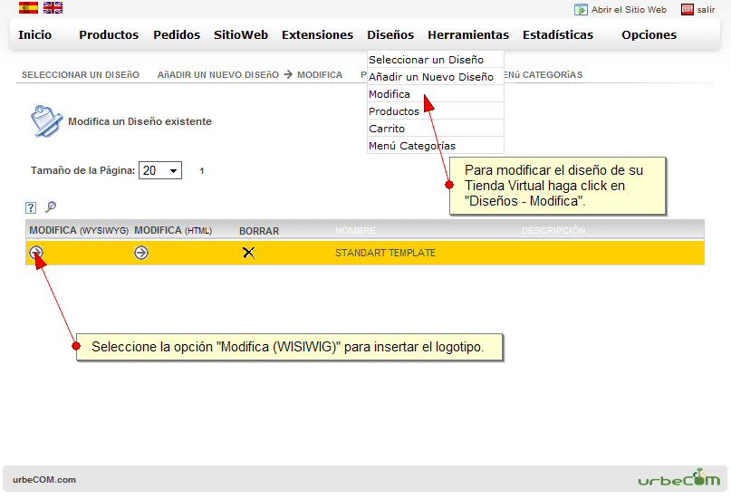 modificar modificar
