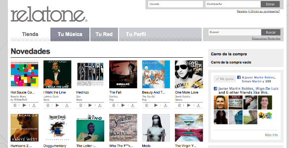 Se crea Relatone, tienda online para descargar y compartir música