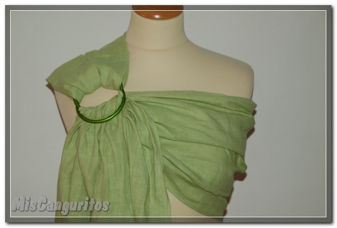Bandolera lino verde