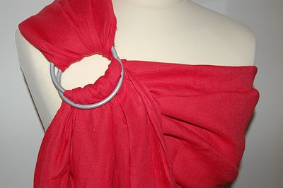 Bandolera lino rojo