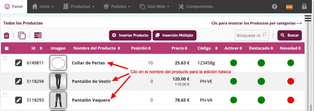 edicion simple