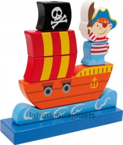 Puzzle encajable pirata