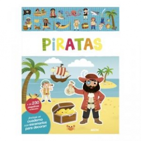 Piratas, libro de pegatinas